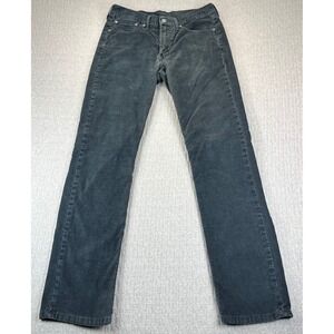 Levis 514 Corduroy Black Jeans Mens W32 L34 straight leg